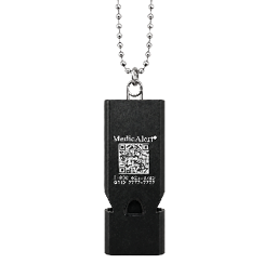 QR Code Medical ID Emergency Whistle